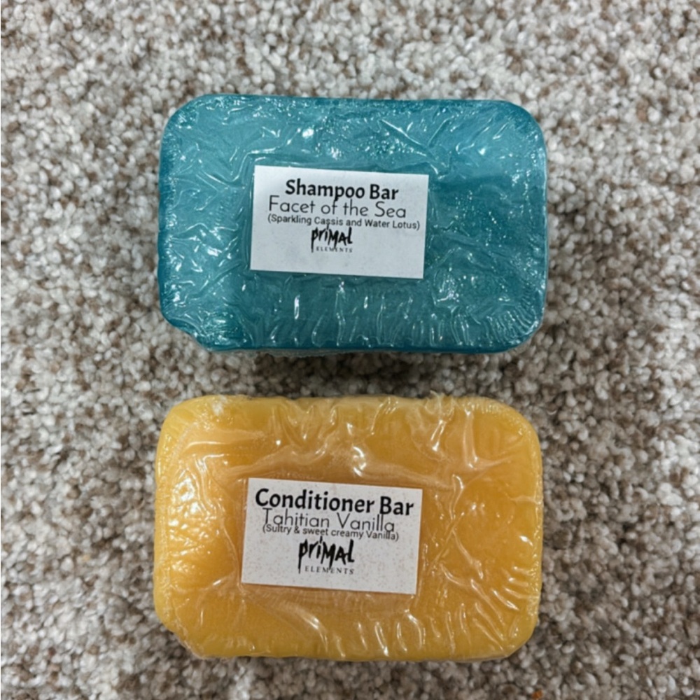 NEW & Unused Primal Elements Shampoo And Conditioner Bars, In Original Packaging